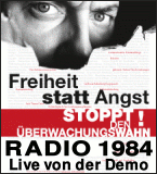 Radio 1984, das Liveradio zur Demo „Freiheit statt Angst ”in Berlin am 22.09.2007